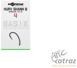 Korda Basix Kurv Shank Barbless Méret: 4 - Korda Pontyozó Horog (KBX038)
