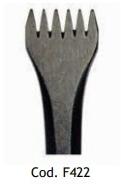 MILANI UTENSILI Dalta manuala 6 dinti sculptura piatra, 20 mm, Milani Utensili (F422) Dalta