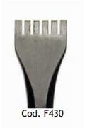 MILANI UTENSILI Dalta manuala 6 dinti sculptura piatra , 20 mm, Milani Utensili (F430) Dalta