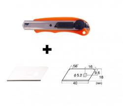NT Cutter Set Cutter Siguranta Retractabil 18mm cu 6 Lame (SL10P+BZL11P)