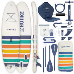 HUIIKE Stand Up Paddle Prémium Tartozékok, HUIIKE, Fehér Színű Nagy Stabilitással 305 MM fehér|zöld