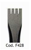 MILANI UTENSILI Dalta manuala 4 dinti sculptura piatra , 13 mm, Milani Utensili (F428) Dalta