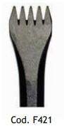 MILANI UTENSILI Dalta manuala 5 dinti sculptura piatra, 17 mm, Milani Utensili (F421) Dalta
