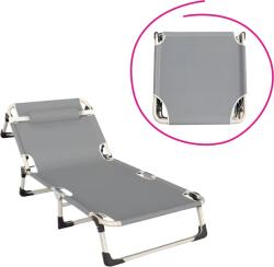 TEMPO KONDELA Kerti nyugágy, szürke/bézs, BOVRY