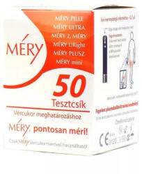 Méry tesztcsík vércukormérőhöz 50x (836651)