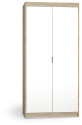  ELENAS gardróbszekrény tükörrel 90 x 190 x 53 cm - sonoma tölgy (10000093832)
