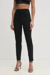 Marciano Guess nadrág SHIMMY női, fekete, magas derekú testhezálló, 5RGB14 6304A - fekete 40