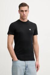 Guess t-shirt JOE fekete, férfi, sima, U5GM11 K6YW1 - fekete XL
