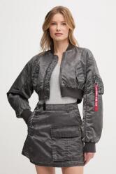 Alpha Industries bomber dzseki MA-1 Vintage Cropped Wmn szürke, átmeneti, oversize, 156002 - szürke L
