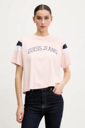 Guess Jeans pamut póló női, rózsaszín, W5GI21 K8HM0 - rózsaszín XS