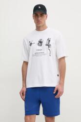 G-Star pamut póló fehér, férfi, nyomott mintás, D25978-C336 - fehér XL