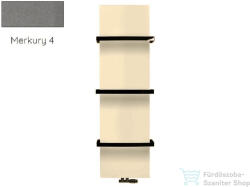 Radeco WALL NEW 1790x470 design radiátor törölközőtartó nélkül, MERKURY 4 (metál szürke) színben (Radeco_WALL_NEW_MERKURY4)