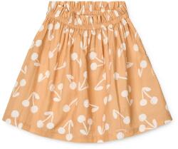 Liewood gyerek pamut szoknya Gabriella Printed Skirt narancssárga, midi, harang alakú, LW19796 - narancssárga 110