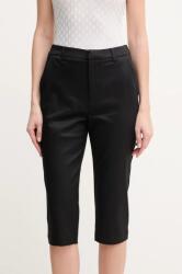 Guess nadrág CAPRI női, fekete, magas derekú egyenes, W5GB52 WGXM2 - fekete M