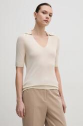 Calvin Klein pulóver selyemkeverékből könnyű, bézs, K20K208200 - bézs S