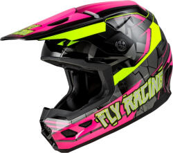 FLY Racing Kinetic Scorched gyerek bukósisak pink-fekete (73-8666)