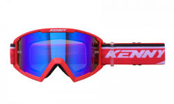 Kenny racing track piros szemüveg, kék tükrös lencsével (251-0803011-01)