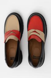 Camper bőr flip-flop TWS fekete, magassarkú, K201425-028 - fekete Női 40