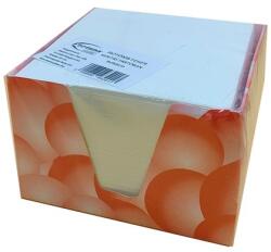 FORTUNA Tépőtömb 9x9x6cm papír mintás tartóban FORTUNA