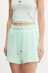 Guess Jeans pamut rövidnadrág női, zöld, sima, magas derekú, W5GD0O K68I4 - zöld L