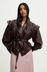 Answear Lab dzseki bordó, átmeneti, oversize - burgundia S