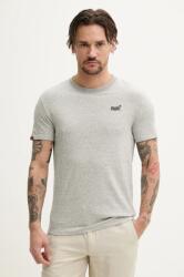 Superdry pamut póló szürke, férfi, mintás, M1011245A-CIE - szürke XL