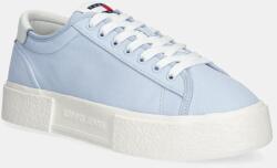 Tommy Hilfiger sportcipő FLATFORM CANVAS SNEAKER női, EN0EN02792 - kék Női 36