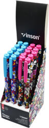 Vinson Golyóstoll kupakos, 0, 7mm Vinson Flower Garden A24 vegyes test displ 20 db/display (59101) - cartridge