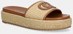 Guess papucs LONNEY barna, női, platformos, FLJLNY FAB19 - barna Női 37