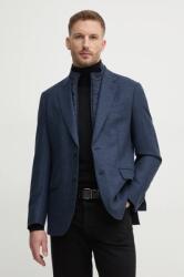 Hackett London gyapjú kabát sötétkék, HM443438R - sötétkék 52
