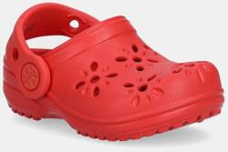 Crocs papucs CLASSIC FLORAL CUT OUT CLOG KIDS piros, 210944 - piros 22/23