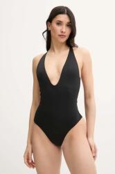 Calvin Klein egyrészes fürdőruha fekete, puha kosaras, KW0KW02798 - fekete L