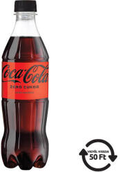 Coca-Cola Üdítőital Coca-Cola Zero, 0, 5l, DRS díjas