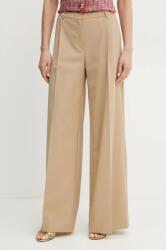 Marciano Guess nadrág gyapjú keverékből IRINA női, bézs, magas derekú széles, 5GGB08 7294A - bézs 42