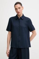 Tommy Hilfiger ing női, galléros, sötétkék, relaxed, WW0WW44683 - sötétkék 42