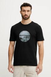 BOSS Green t-shirt fekete, férfi, nyomott mintás, 50537847 - fekete XL