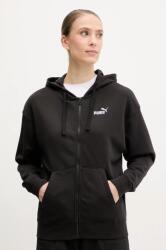 PUMA felső fekete, női, nyomott mintás, kapucnis, 682410 - fekete S