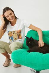 Medicine t-shirt női, fehér - fehér M - answear - 8 390 Ft