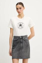 Converse pamut póló női, fehér, 10028412-A02 - fehér XXS