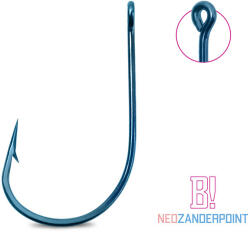 Delphin B! Neo ZanderPoint Blu 1/0 Füles, Szakállas Pergető Horog 10db (101005127)