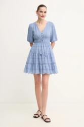 Pepe Jeans pamut ruha DAY mini, harang alakú, PL953694 - kék XS