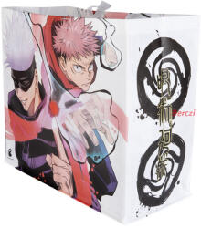 KONIX - JUJUTSU KAISEN Bevásárló táska, Fehér (KX-JUJU-CABA-BLA) - berczitech