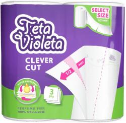 Violeta VIOLETA háztartási papírtörlő PIKNIK CLEVER CUT 3 rétegű, 2 tekercs