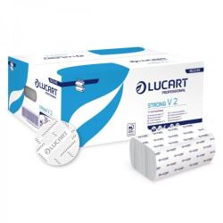 Lucart Strong V2 hajtogatott kéztörlő 2 rétegű cellulóz 20x190 lap / karton - klin
