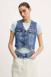 Guess Jeans farmer mellény sötétkék, egysoros gombolású, W5GN74 D5M46 - sötétkék L