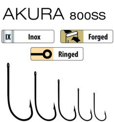 Trabucco Akura 800 SS 2/0 Ragadozóhalas Horog 6db (026-60-008)
