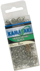 Kamasaki Hármas Forgó Fekete 1/0 25Db/Csom (82192100)