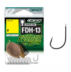 Owner Hooks FDH-13 14 Lapkás, Szakállas Feeder Horog 17db (56938-014)