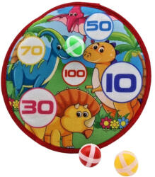 Lamps Tépőzáras dats tábla dinoszauruszos labdákkal 28cm (447931)