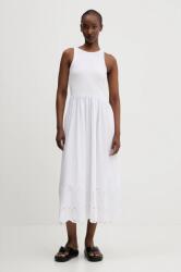 Desigual ruha DIJON fehér, midi, harang alakú, 25SWVK58 - fehér XS